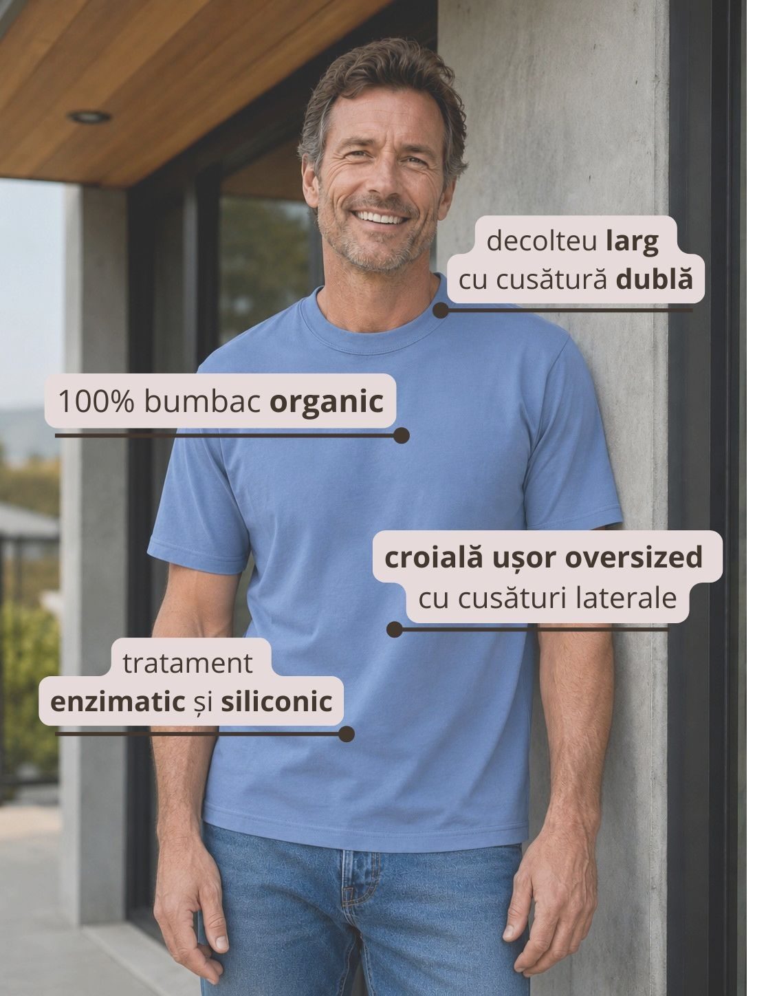 Tričko s krátkým rukávem Loose Fit