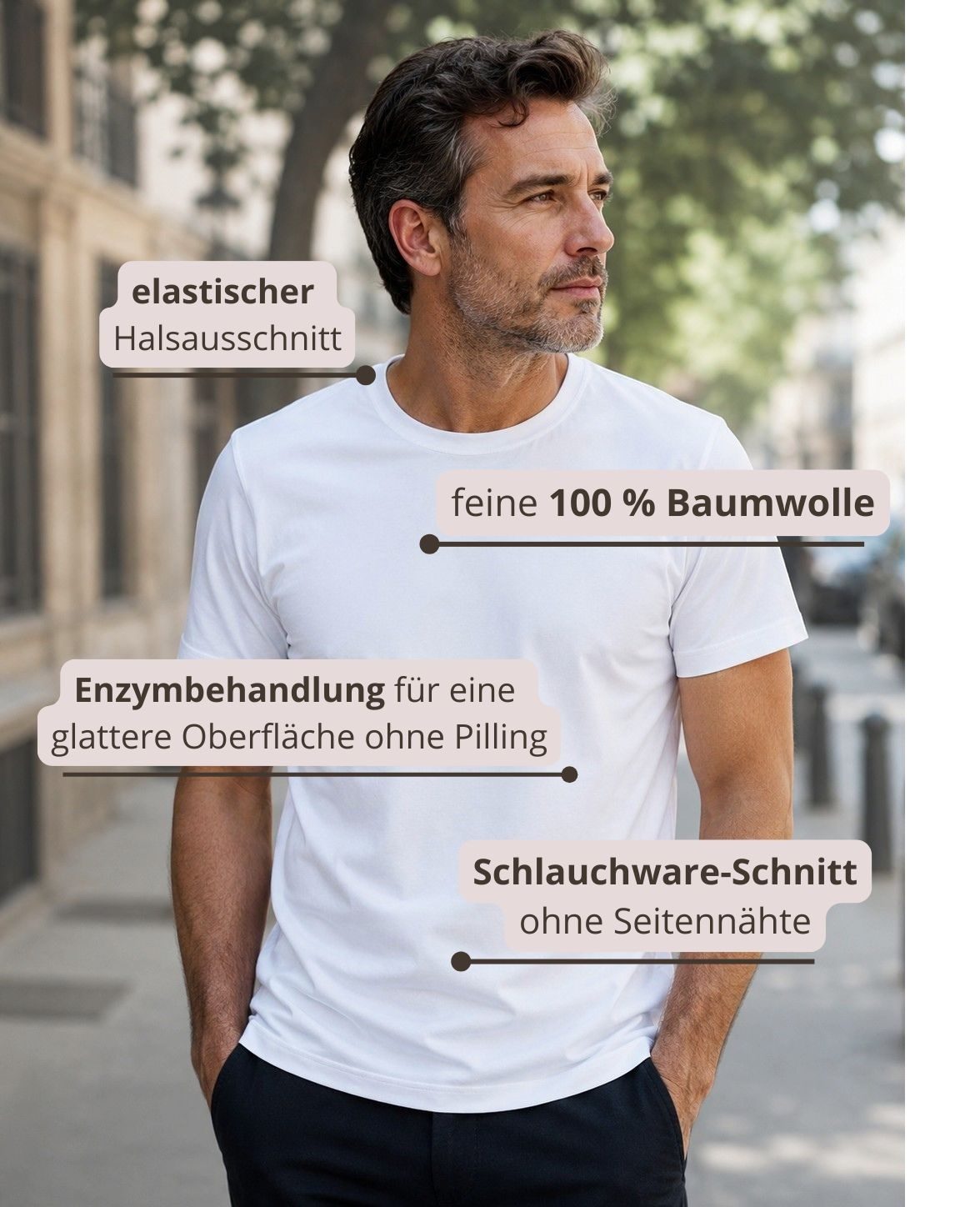 Herren-T-Shirt Edge