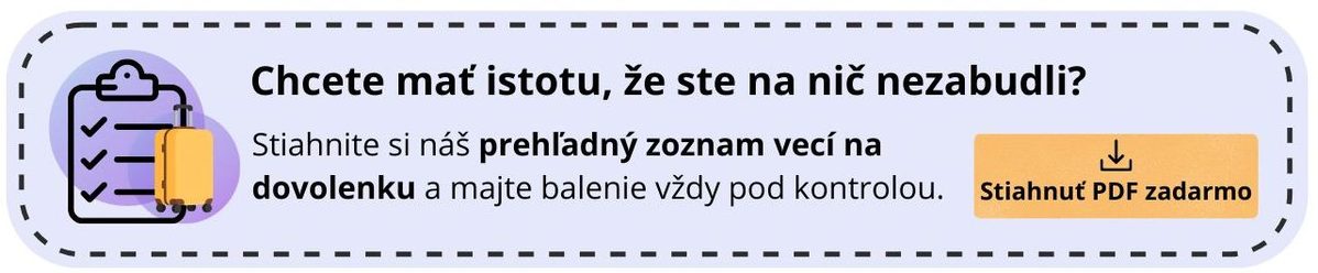 zoznam vecí na dovolenku – PDF na stiahnutie