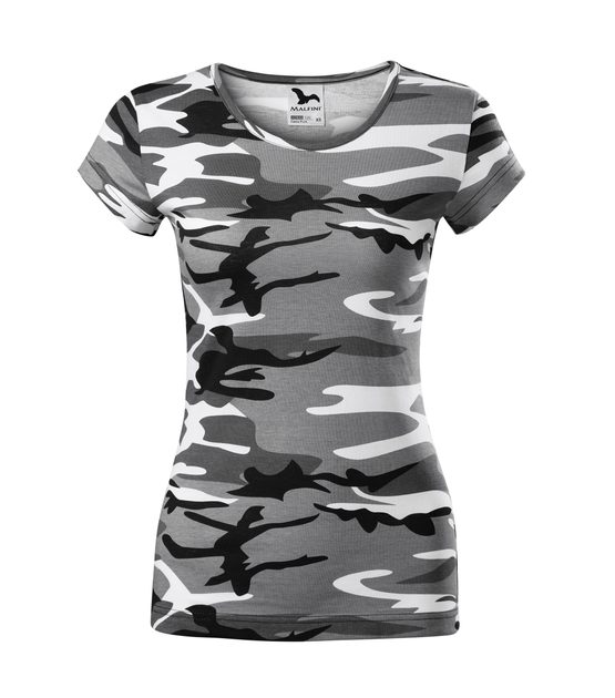 MALFINI T-shirt women's Camo Pure CX2 - camouflage brown