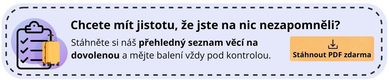 seznam věcí na dovolenou - PDF ke stažení