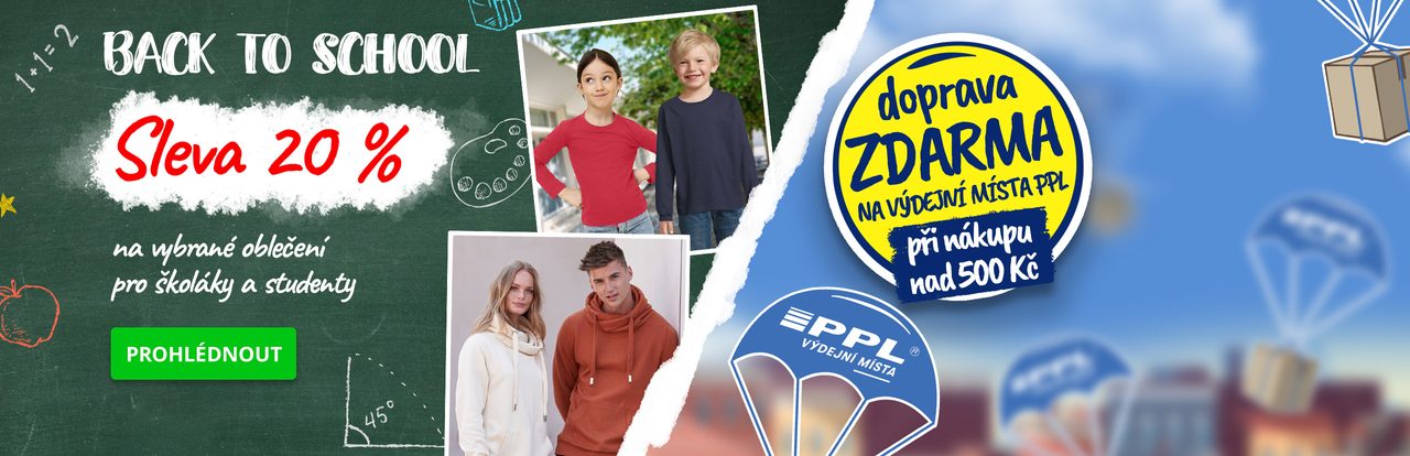 Akce - Back to school 2025 + PPL zdarma
