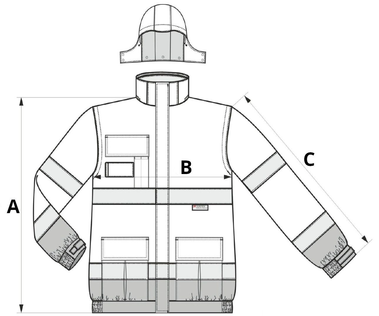 Jachetă reflectorizantă HV Guard 4 in 1
