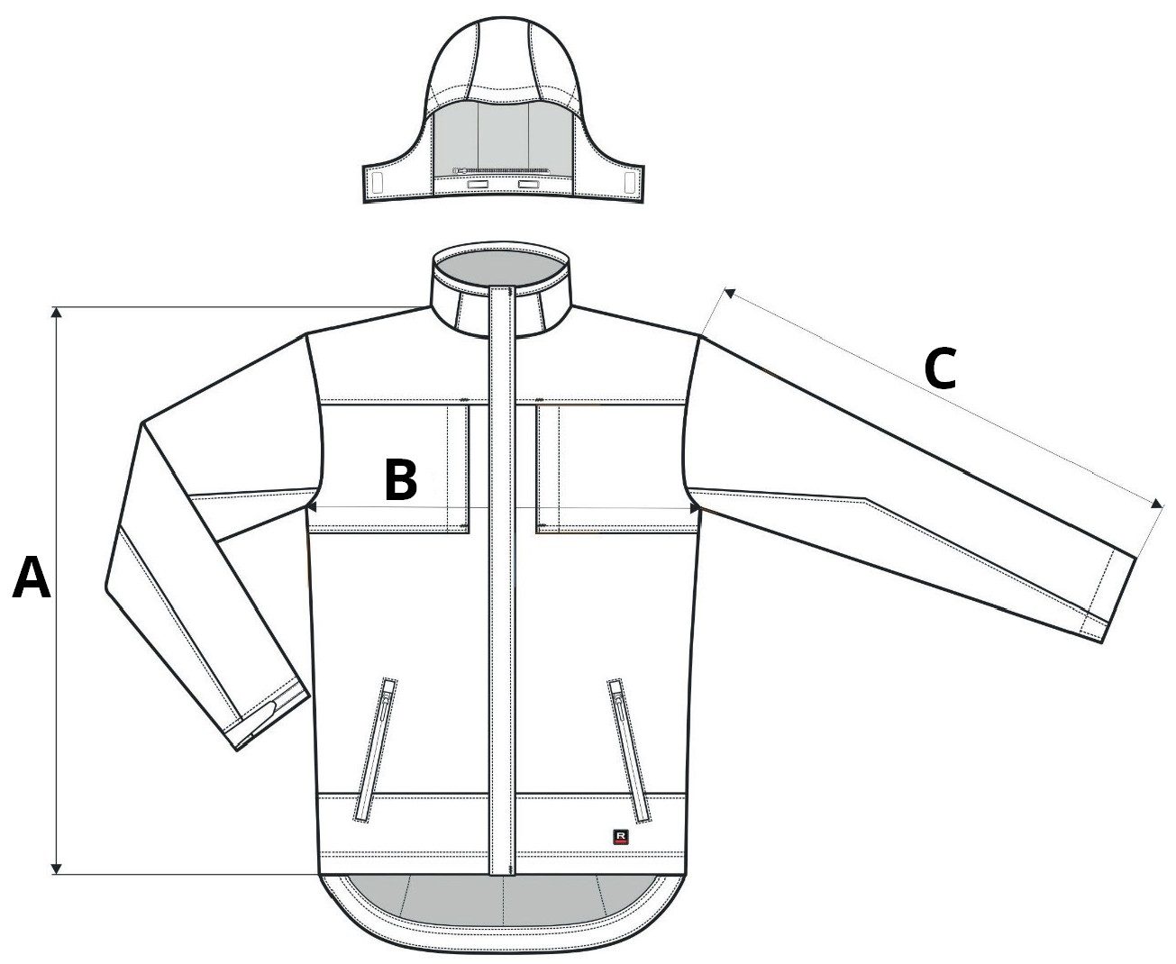 Jachetă de iarnă softshell pentru bărbați Vertex