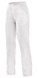 Dámské bílé pracovní kalhoty DARJA 