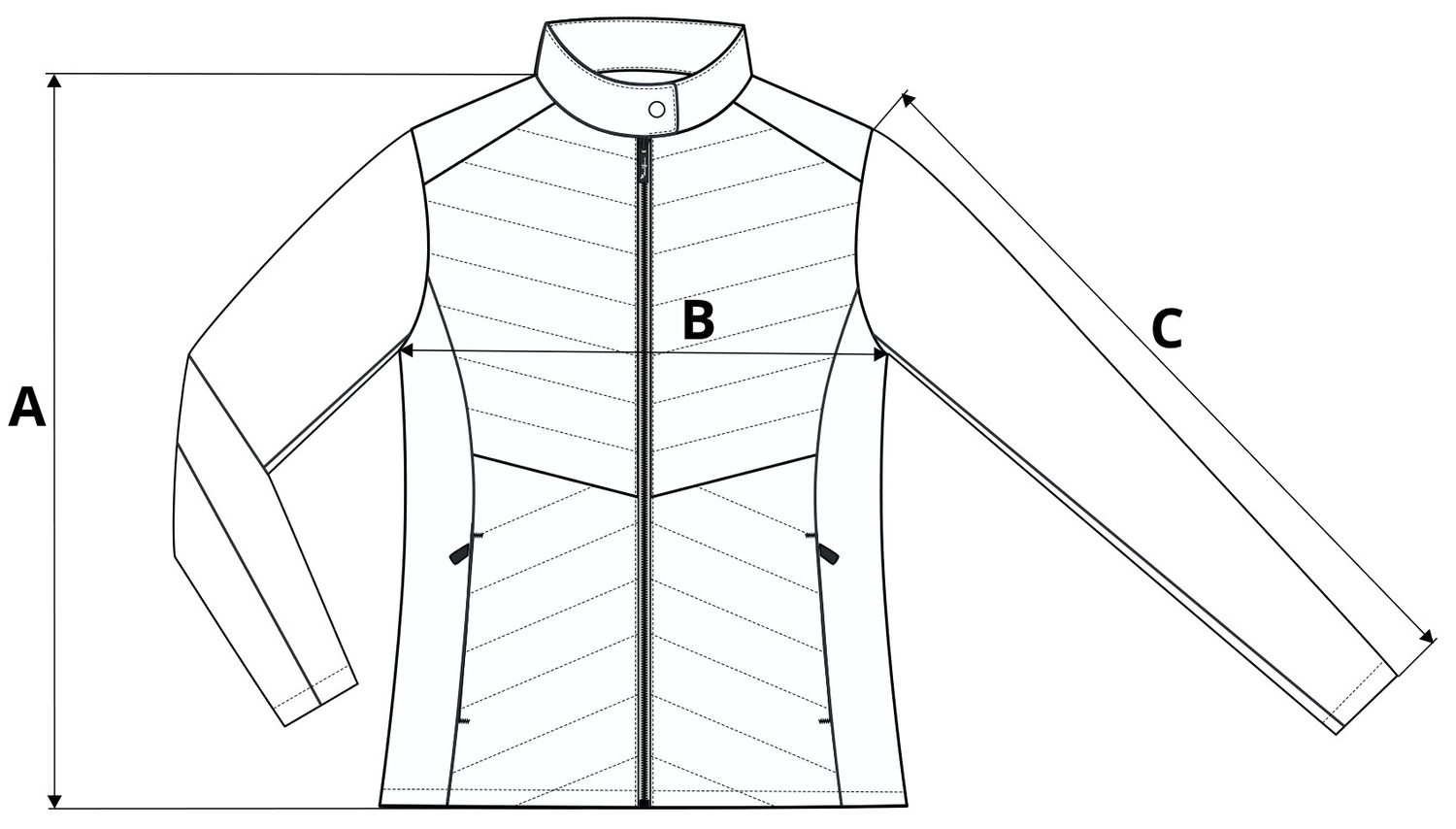 Geacă hibridă de damă Cross