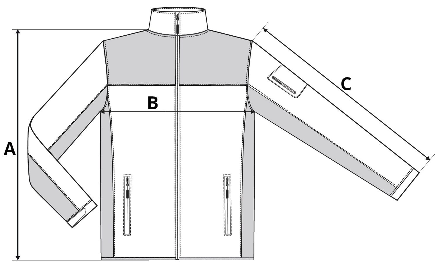 Férfi softshell kabát Casual