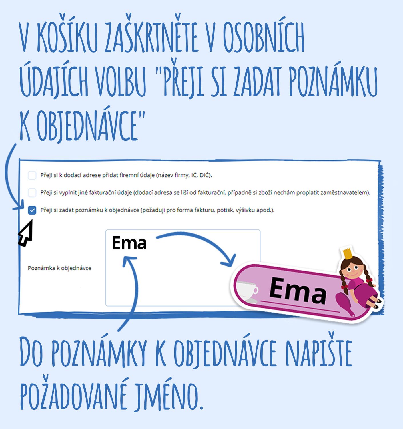 jmenovky na oblečení