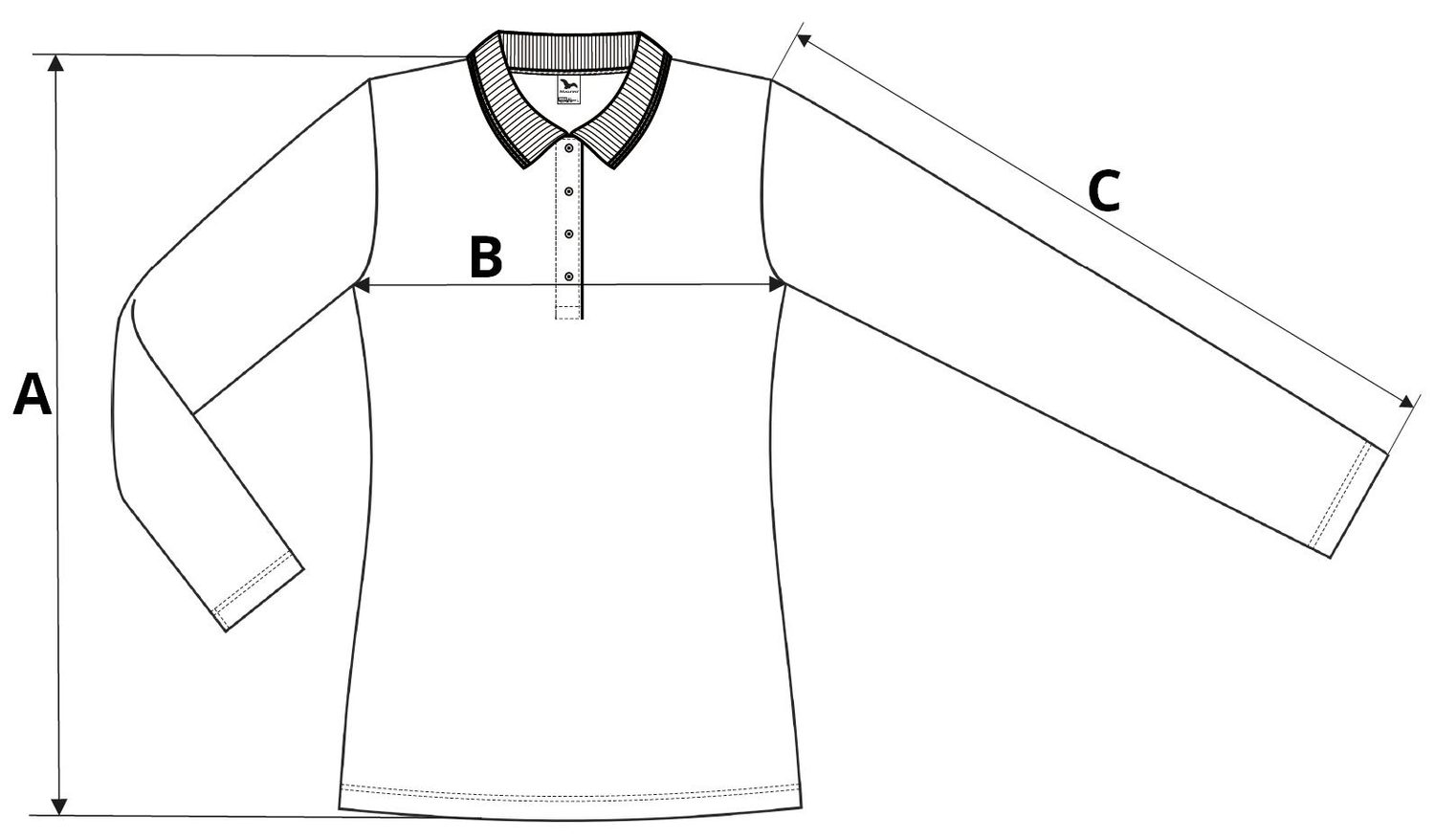 Damen Langarm Polo-Shirt Pique Polo LS