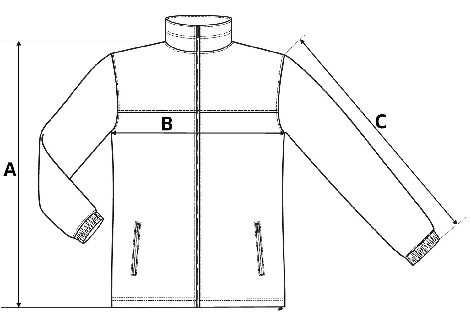 Férfi fleece felső Jacket