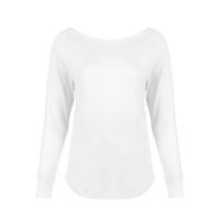Prodloužené dámské tričko s dlouhým rukávem