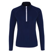 Dámské tričko s dlouhým rukávem a 1/4 zipem