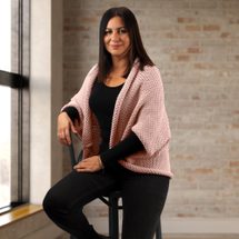 Pletený kardigan s variabilní délkou