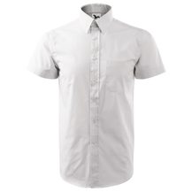 Pánská bílá košile s krátkým rukávem Chic