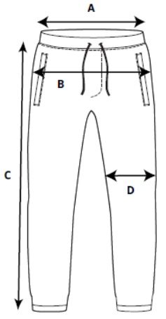 Pantaloni jogger unisex supramărime