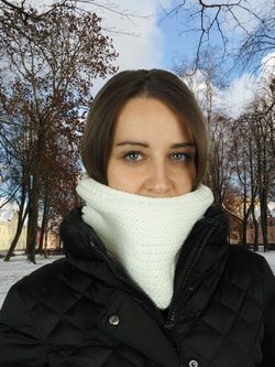 Dámská pletená šála tunel