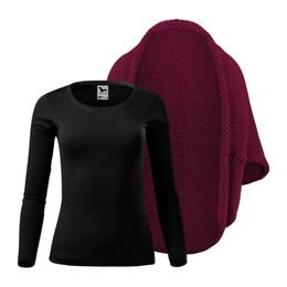 SET DAMĂ: CARDIGAN TRICOTAT ȘI TRICOU CU MÂNECĂ LUNGĂ - PULOVERE - ÎMBRĂCĂMINTE