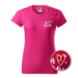 TRIČKO TÝM NEVĚSTY TŘPYTIVÉ SRDCE - SVATBA - OBLEČENÍ