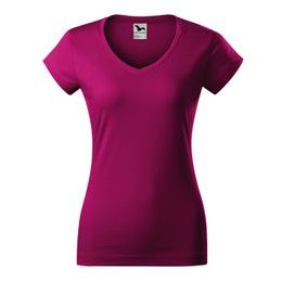 DAMEN T-SHIRT FIT V-NECK - KURZARM-T-SHIRTS - KLEIDUNG