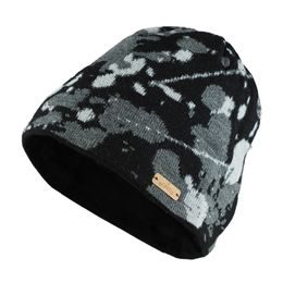 DREIFARBIGE WINTERMÜTZE FÜR MÄNNER - STRICKMÜTZEN - CAPS UND MÜTZEN
