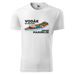 TRIČKO S POTISKEM "VODÁK SE MARINUJE" - VODÁCI - OBLEČENÍ