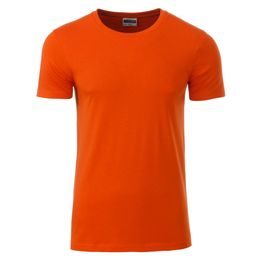 TRICOU CLASIC PENTRU BĂRBAȚI DIN BUMBAC ORGANIC 8008 - TRICOURI DIN BUMBAC ORGANIC - ÎMBRĂCĂMINTE