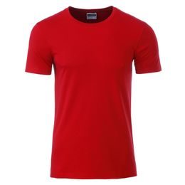 TRICOU CLASIC PENTRU BĂRBAȚI DIN BUMBAC ORGANIC 8008 - TRICOURI DIN BUMBAC ORGANIC - ÎMBRĂCĂMINTE