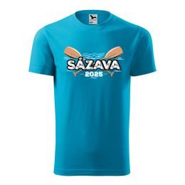 TRIČKO S POTISKEM "SÁZAVA" - VODÁCI - OBLEČENÍ