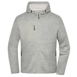 PLETENÁ FLÍSOVÁ BUNDA JN1874 - ŠPORTOVÉ MIKINY NA ZIPS - ŠPORTOVÉ OBLEČENIE