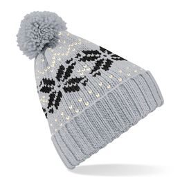 CĂCIULĂ DE IARNĂ CU POMPON ȘI MOTIV FAIR ISLE SNOWSTAR - FESURI CU POMPON - ACCESORII