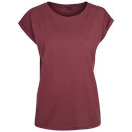 DAMEN T-SHIRT MIT UMGESCHLAGENEN ÄRMELN - KURZARM-T-SHIRTS - KLEIDUNG