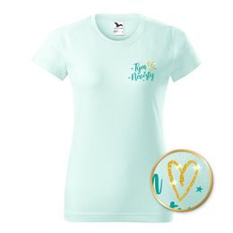 TRIČKO TÝM NEVĚSTY TŘPYTIVÉ SRDCE - SVATBA - OBLEČENÍ