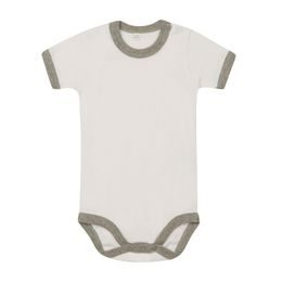 BABY-BODY MIT KURZEN ÄRMELN, ZWEIFARBIG - BABYKLEIDUNG UND BABYAUSSTATTUNG - KINDER KLEIDUNG
