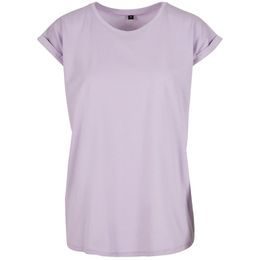 DAMEN T-SHIRT MIT UMGESCHLAGENEN ÄRMELN - KURZARM-T-SHIRTS - KLEIDUNG