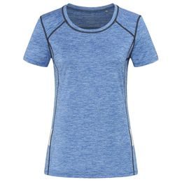 DAMEN-SPORTSHIRT MIT REFLEKTIERENDEN ELEMENTEN - SPORT T-SHIRTS MIT KURZEN ÄRMELN - SPORT KLEIDUNG