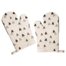 KÜCHENHANDSCHUHE HERZCHEN - 2 STÜCK - KÜCHENHANDSCHUHE - HAUSHALT