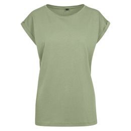 DAMEN T-SHIRT MIT UMGESCHLAGENEN ÄRMELN - KURZARM-T-SHIRTS - KLEIDUNG