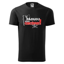 TRIČKO S POTISKEM "PÁDLUJ NEBO CHCÍPNI" - VODÁCI - OBLEČENÍ