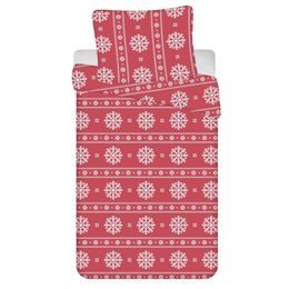 LENJERIE DE PAT CU FULGI DE ZĂPADĂ - LENJERIE DE PAT DIN BUMBAC - GOSPODĂRIE