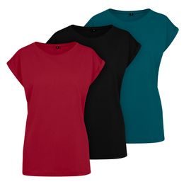 SET 3 KS: DÁMSKE TRIČKO S OHRNUTÝMI RUKÁVMI - TRIČKÁ S KRÁTKYM RUKÁVOM - OBLEČENIE