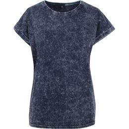 LÄSSIGES DAMEN T-SHIRT ACID WASHED - KURZARM-T-SHIRTS - KLEIDUNG