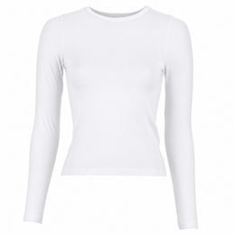 DÁMSKE TRIČKO S DLHÝM RUKÁVOM ULTRA SLIM - TRIČKÁ - OBLEČENIE