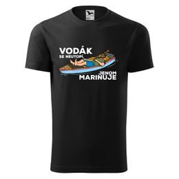 TRIČKO S POTISKEM "VODÁK SE MARINUJE" - VODÁCI - OBLEČENÍ