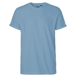 HERREN T-SHIRT MIT UMGESCHLAGENEN ÄRMELN AUS BIO-FAIRTRADE-BAUMWOLLE - KURZARM-T-SHIRTS - KLEIDUNG