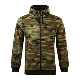 HERREN SWEATSHIRT CAMO ZIPPER - SWEATSHIRTS MIT REISSVERSCHLUSS - KLEIDUNG