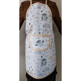 KINDER-BAUMWOLLSCHÜRZE MIT MOTIV - LATZSCHÜRZEN - ARBEITS KLEIDUNG