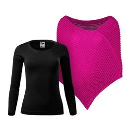 DÁMSKÝ SET: PLETENÉ PONČO A TRIČKO S DLOUHÝM RUKÁVEM - SVETRY - OBLEČENÍ