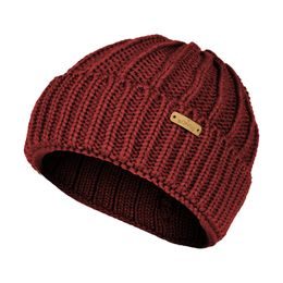 PLETENÁ ČIAPKA S REBROVANÝM VZOROM - PLETENÉ ČIAPKY - ŠILTOVKY A ČIAPKY