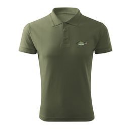TRICOU POLO CU BRODERIE CRAP - PESCUIT - ÎMBRĂCĂMINTE