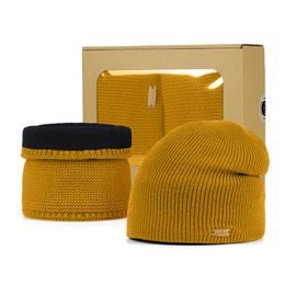 DARČEKOVÁ SADA: PADNUTÁ PÁNSKA ČIAPKA A NÁKRČNÍK - ČIAPKY - ŠILTOVKY A ČIAPKY